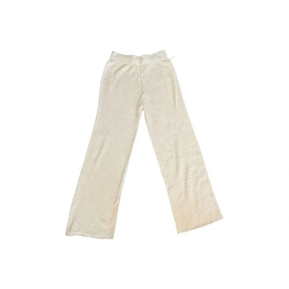 Sancia‎ Michaela Knit Wide Leg Pants Cream XS NWT Cozy Luxe Fall Winter